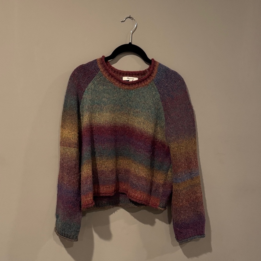 Madewell Multicolor Crew Neck Sweater